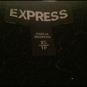 Express Tops - Express Black Sequin Cami Express Tops - Express Black Sequin Cami
